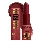 NYX Professional Makeup x Netflix Money Heist Paper Lipstick, Limited Edition, Teddy Berry