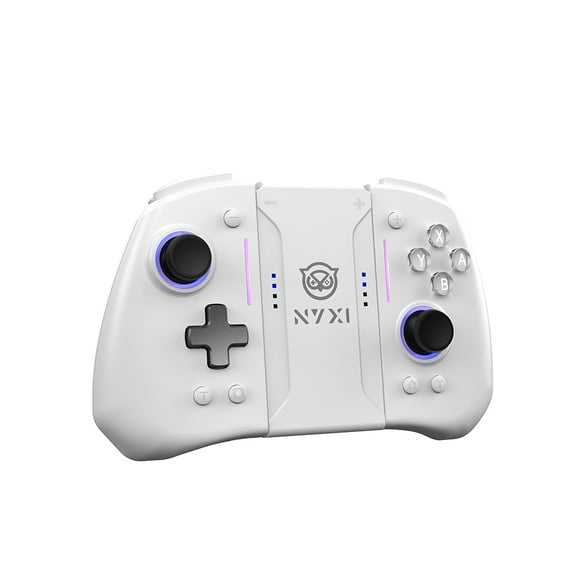 NYXI Hyperion Pro Wireless Gamepad with Hall Effect Joystick and Programmable Back Buttons for Nintendo Switch, Switch 2, Switch Oled, and Switch Lite (White)