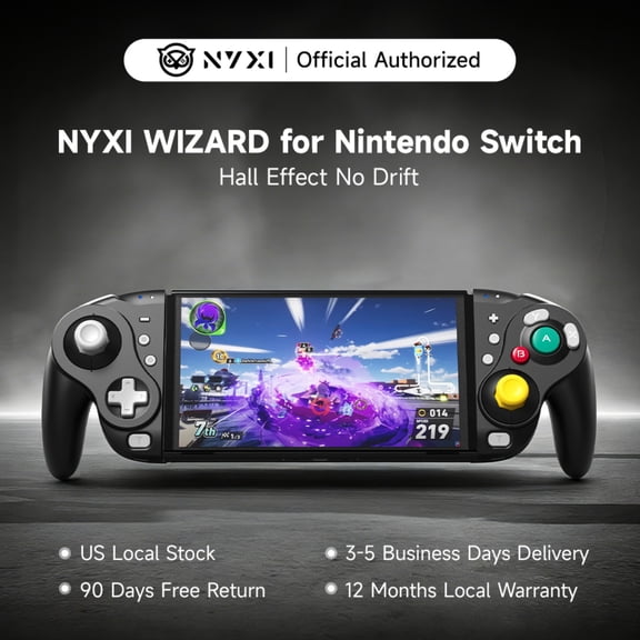 NYXI Warrior Wireless Gamepad with Hall Effect Joystick, Mechanical Buttons, Programmable Turbo for Nintendo Switch, Switch 2, PC, Ios, and Android