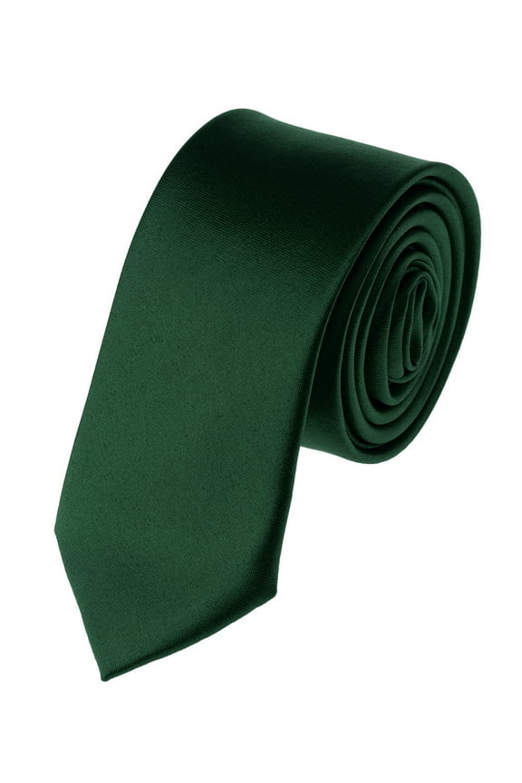 Mens Solid Color 2.75" Slim Tie