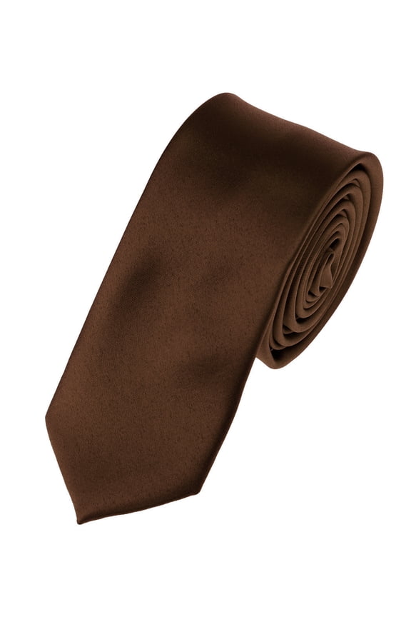 Mens Solid Color 2.75" Slim Tie