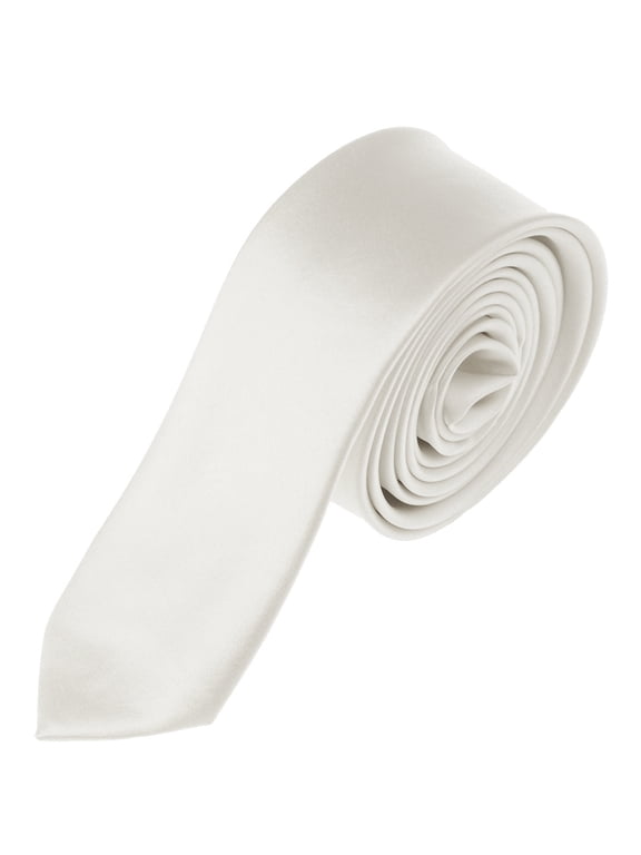 Mens Solid Color 2.75" Slim Tie