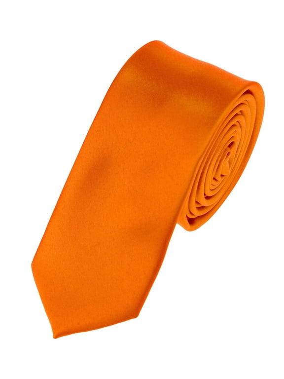 Mens Solid Color 2.75" Slim Tie