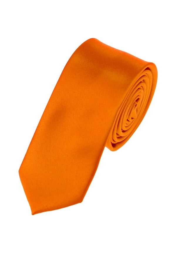 Mens Solid Color 2.75" Slim Tie