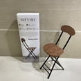 thumbnail image 1 of NZFYTRT Dining chairs,Folding Bar Stools, 24-inch Kitchen Counter Height Stools with Backrest, Portable Bar Chairs for Home Kitchen Island Breakfast, No Assembly, 1 of 9