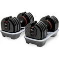 thumbnail image 1 of NZG PowerDyne 80lbs Adjustable Dumbbell Weight Set (Coal), 1 of 7