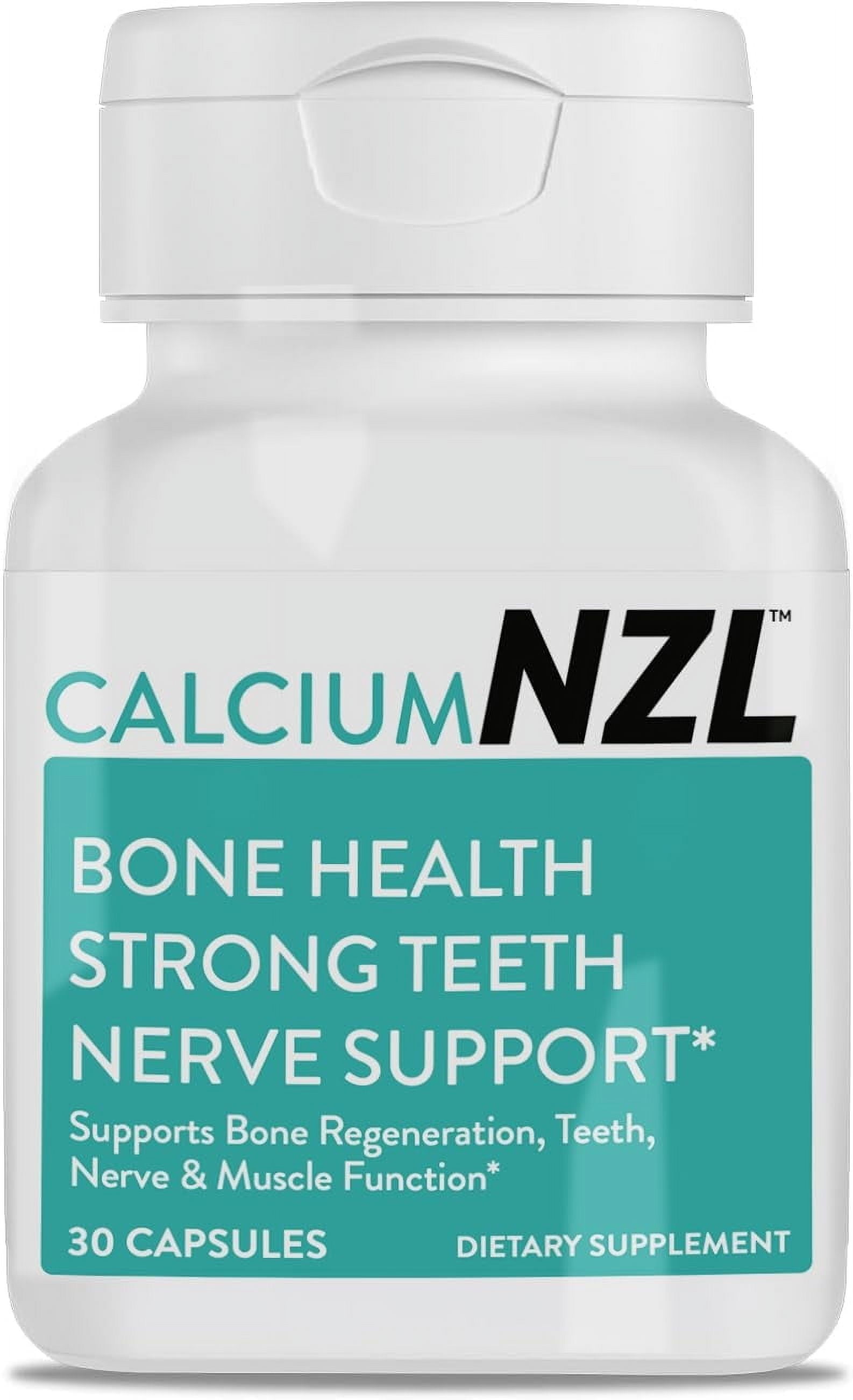 NZL Calcium Plus, New Zealand Natural Raw Calcium Supplement, Phosphorus, Magnesium, Collagen, Selenium, 30 Capsules