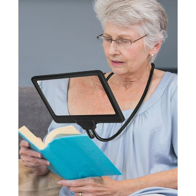 NZQXJXZ 5X Hands Free Magnifying Glass for Reading Flexible Gooseneck