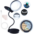 NZQXJXZ Magnifying Glass with Light and Stand, 10X 20X Magnifying Desk
