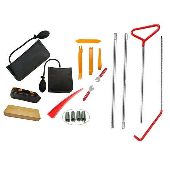 NZRUANE 18Pcs Car Door Open Unlock Tool Kit Emergency Open-Fix-Removal Kit Pa B7K6