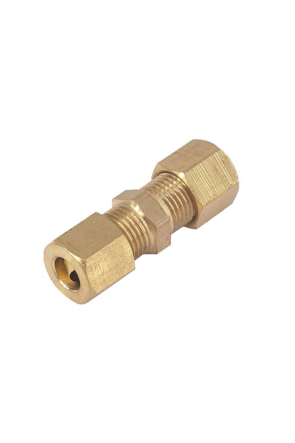 316 Equal Straight Union Connector with Brass Compression Fitting Hot Q3 H7P9