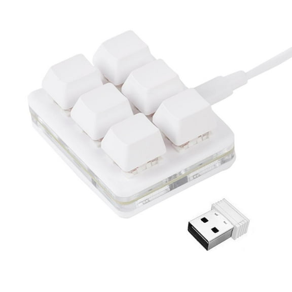 NZRUANE Keypad DIY With 6 Keys Typec Interface Wireless Customizable Keyboard съ ф∫ Y6O4
