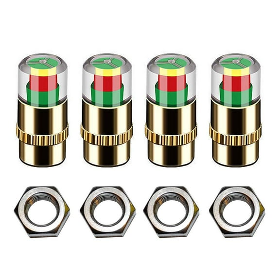 NZRUANE Safety Inspection Cap Valve Car Tire Pressure Indicator J1 Indicator Gauge H2U8