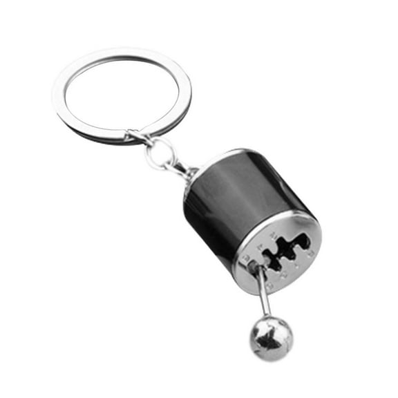 NZRUANE Shifter Gear Keychain, 6 Speed Manual Transmission Shift Lever Keyring, Mini Car Gear Shift Stick Knob Keychain, Car Key Fob Key Chain Decoration Accessories V8E6