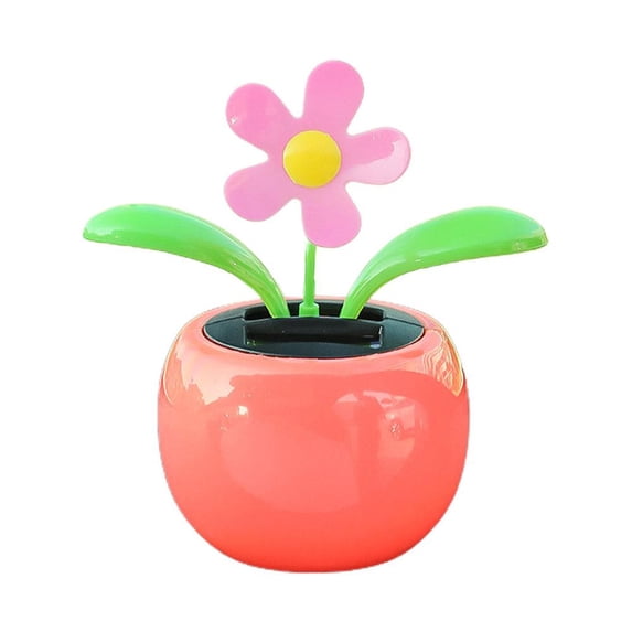 NZRUANE Solar Dancing Sunflower Toy Car Dashboard Ornament Sun Lights N99C Head V8W8