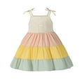 thumbnail image 1 of NZRVAWS 6T Little Girls Sleeveless Dress 6-7 Years Little Baby Girls Suspender Dress Little Girls Summer Dress Apricot, 1 of 8