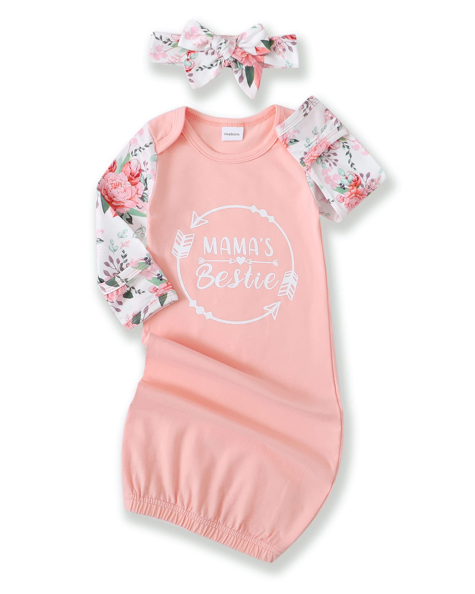 NZRVAWS Newborn Baby Girl Gowns Nightgown Sleeper Outfit Clothes for