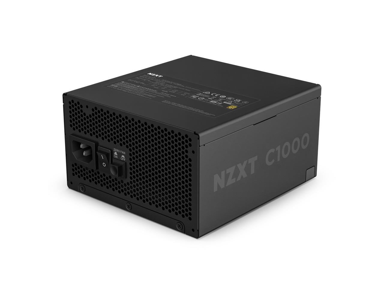 NZXT ATX 3.1 1000 Watt 80 Plus Gold Fully Modular Power Supply - Black - PA-0G2BB-US