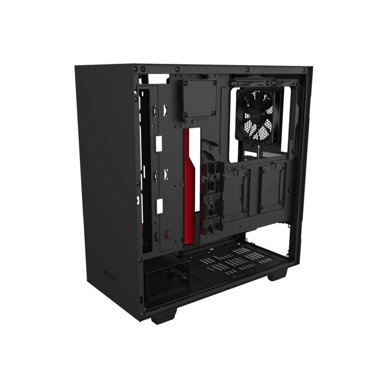 NZXT H510i TG Mid-Tower USB Matte Black Red Case - Walmart.com