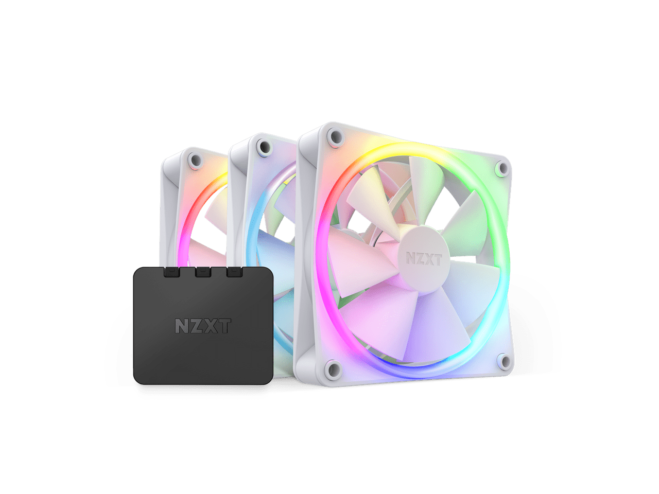NZXT F120 RGB Fans RFR12TFB1 Advanced RGB Lighting Customization