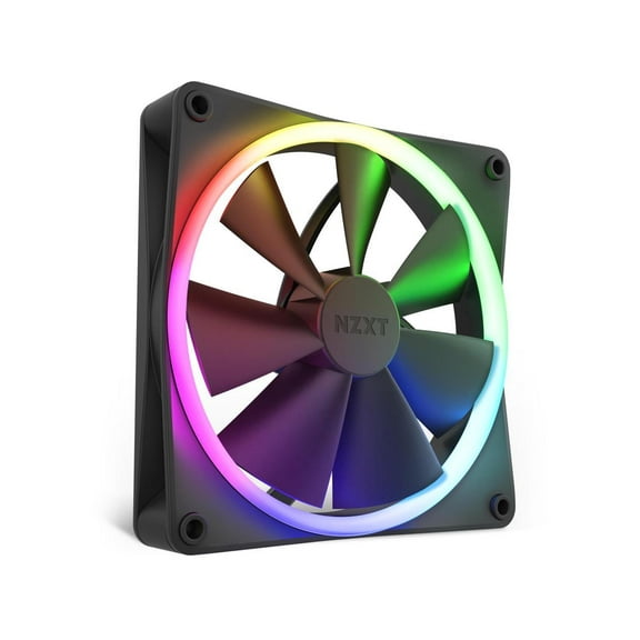 NZXT Aer F140 RGB Black - High Performance Airflow Fans - Single