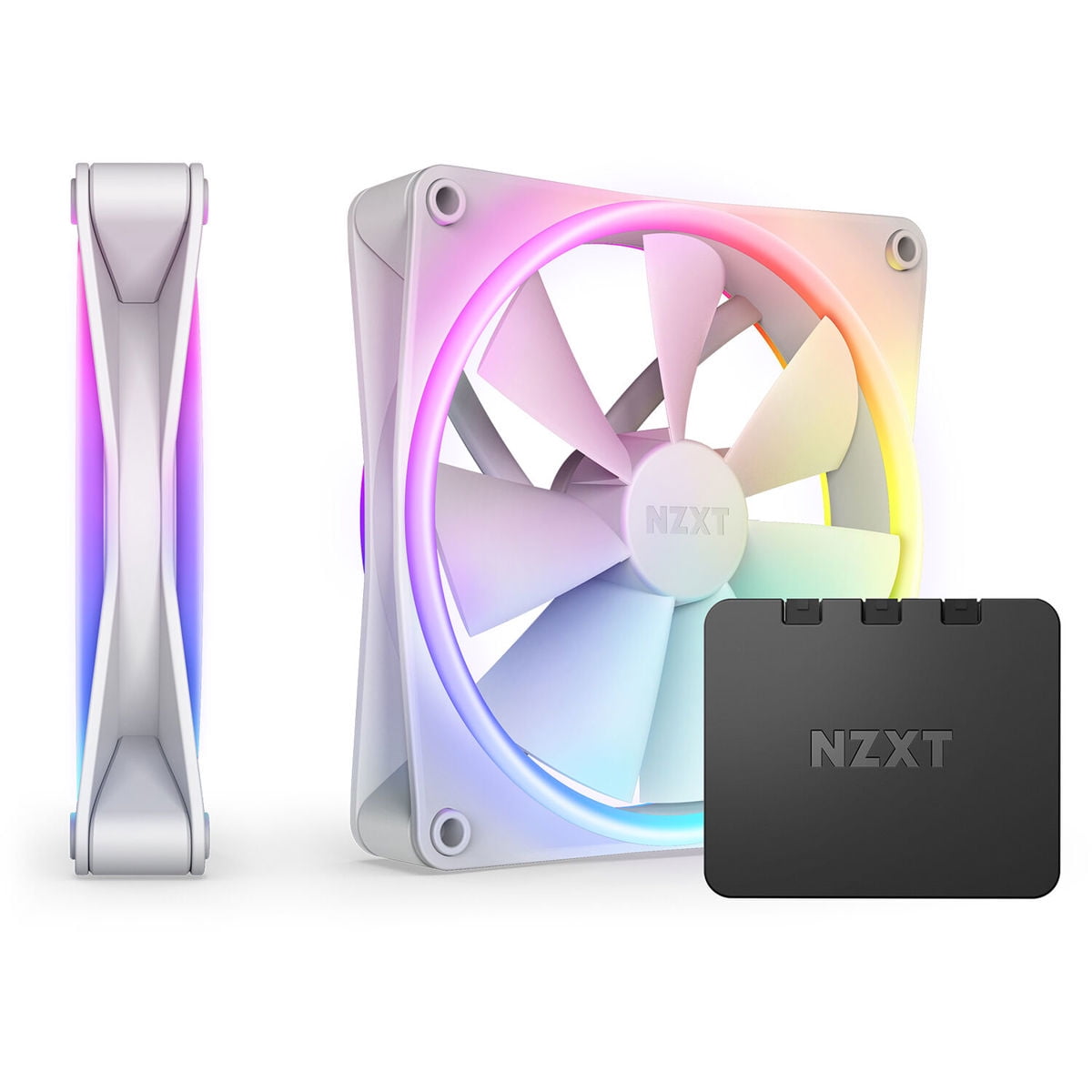 NZXT F140 140mm RGB DUO Fan, Matte White, 2-Pack - Walmart.com