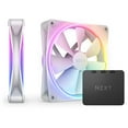 thumbnail image 1 of NZXT F140 140mm RGB DUO Fan, Matte White, 2-Pack, 1 of 10