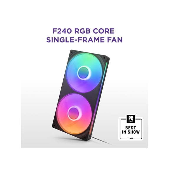 NZXT F280 RGB CORE RF-U28HF-B1 280mm RGB LED Single-Frame RGB Fan Unit