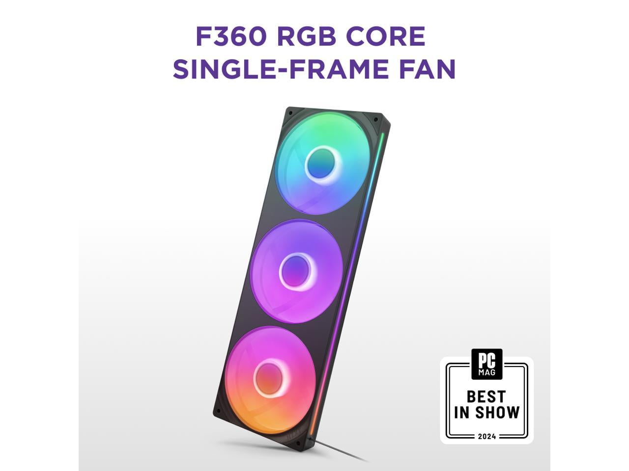 【新品未開封】 NZXT F360 RGB Core Black 360mm Amazon.com: NZXT F360 RGB Core - 360mm Single-Frame Fan Unit with