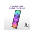 thumbnail image 1 of NZXT F360 RGB CORE RF-U36HF-B1 360mm RGB LED Single-Frame RGB Fan Unit, 1 of 7