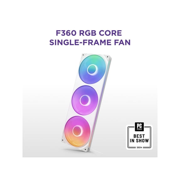 NZXT F360 RGB CORE RF-U36HF-W1 360mm RGB LED Single-Frame RGB Fan Unit