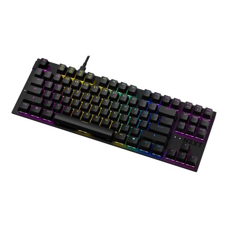 NZXT Function TKL Mechanical Keyboard - KB-1TKUS-BR - PC Gaming Mechanical Keyboard - MX Compatible Switches - Hot Swappable Key Switch Sockets - Linear RGB Switches - Aluminum Top Plate - Black