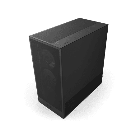 NZXT - H5 Flow RGB 2024 Compact ATX Mid-Tower Airflow Case - Black