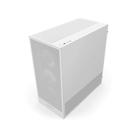 NZXT - H5 Flow RGB 2024 Compact ATX Mid-Tower Airflow Case - White