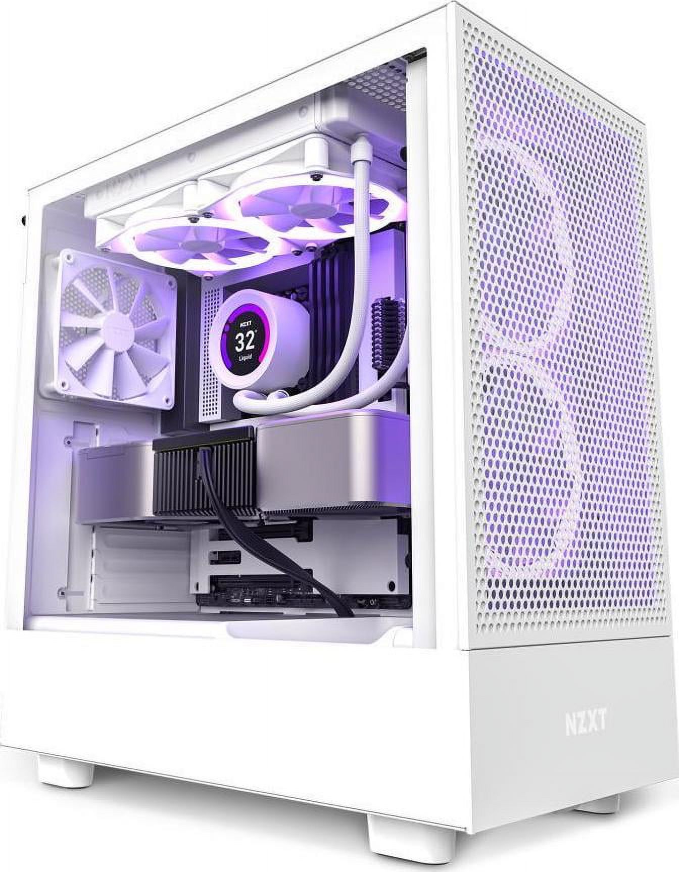 NZXT H5 Flow All White CCH51FW01 White Computer Cases