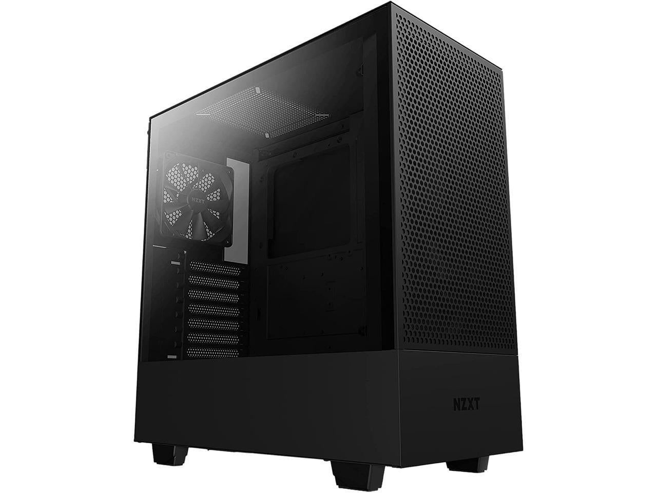 NZXT H510 Flow Matte Black - Compact ATX PC Gaming Case