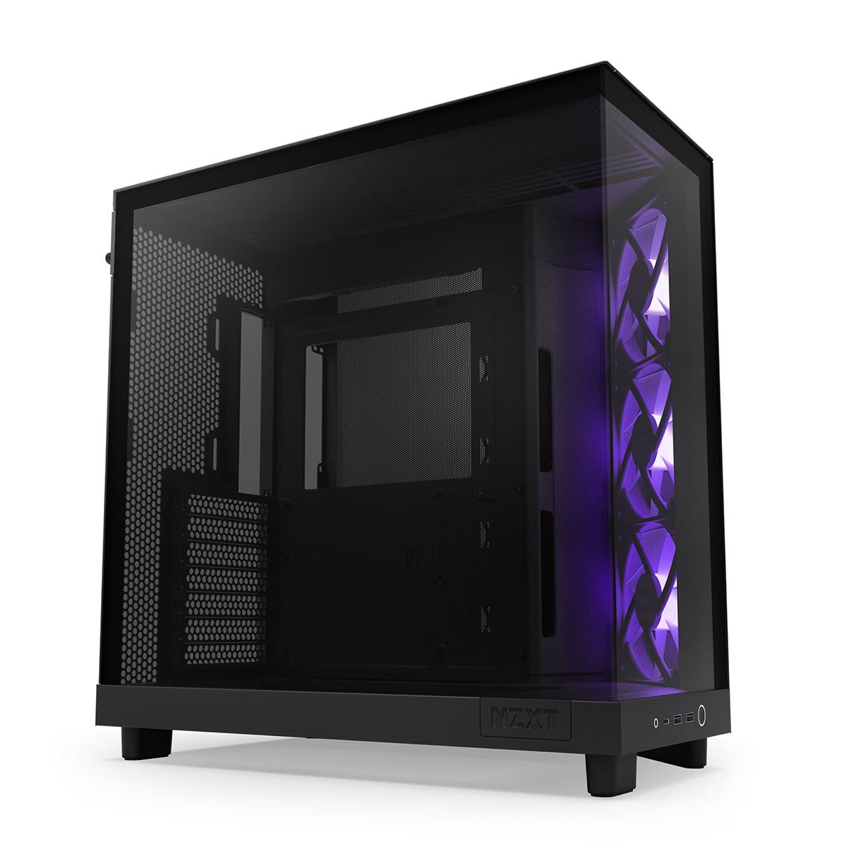 PCケース NZXT H6 Flow RGB Black NZXT H6 FLOW RGB Compact Dual-Chamber Mid-Tower Airflow Case