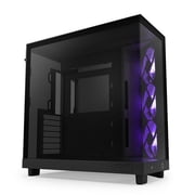 NZXT H6 FLOW RGB Compact Dual-Chamber Mid-Tower Airflow Case, Black, CC-H61FB-R1