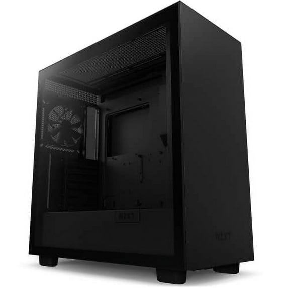 NZXT H7 - CM-H71BB-01 - ATX Mid Tower PC Gaming Case - Front I/O USB Type-C Port - Quick-Release Tempered Glass Side Panel - Black