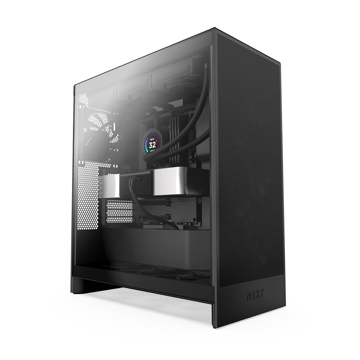 NZXT PCケース H7 Flow　ブラック NZXT H7 Flow Mid-Tower ATX Airflow Case - Walmart.com