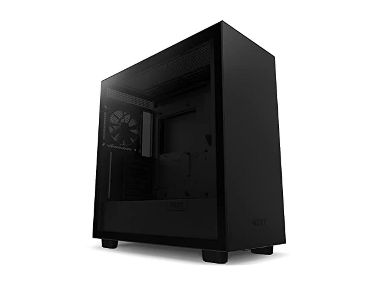 NZXT H7 - Mid-Tower PC Gaming Case - Tempered Glass - Enhanced Cable  Management Water-Cooling Ready - Black 