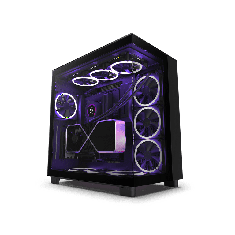 【美品未使用品】NZXT H9 Elite Black + 140mmファン×3 NZXT H9 Elite Mid-Tower ATX PC Case - All Black, Premium Dual