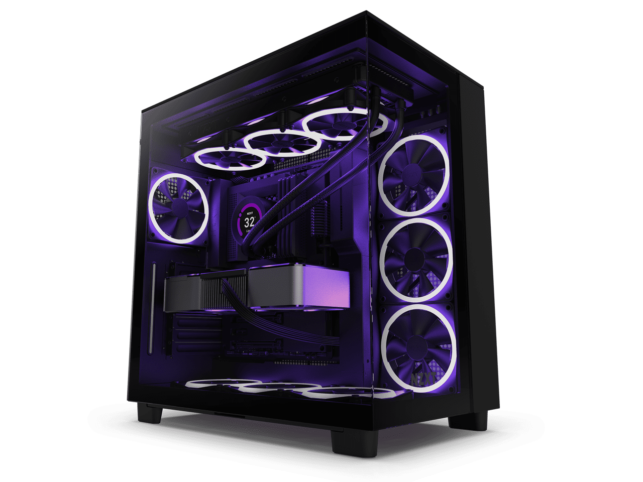 NZXT H9 Flow All Black CM-H91FB-01 - Dual-Chamber Mid-Tower