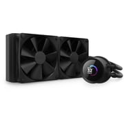 NZXT Kraken 240mm - RL-KN240-B1   AIO CPU Liquid Cooler - LCD Display - 2 x F120P Static Pressure Fan Radiator Fans LGA 1851/1700 / AM5 Compatible