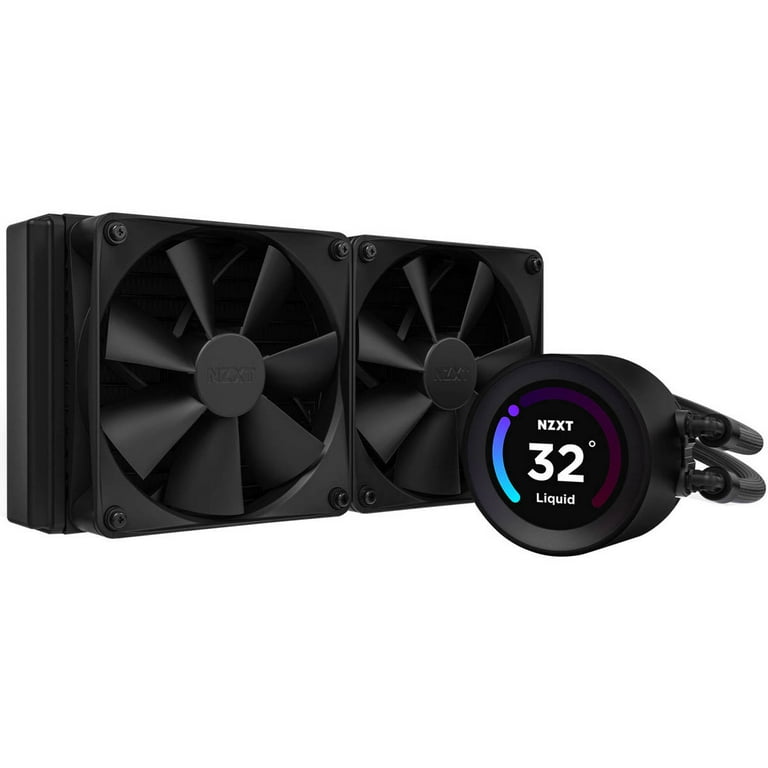 NZXT KRAKEN ELITE 240 ブラック NZXT Kraken Elite 240mm AIO CPU Cooler - LCD Display - 2xF120P