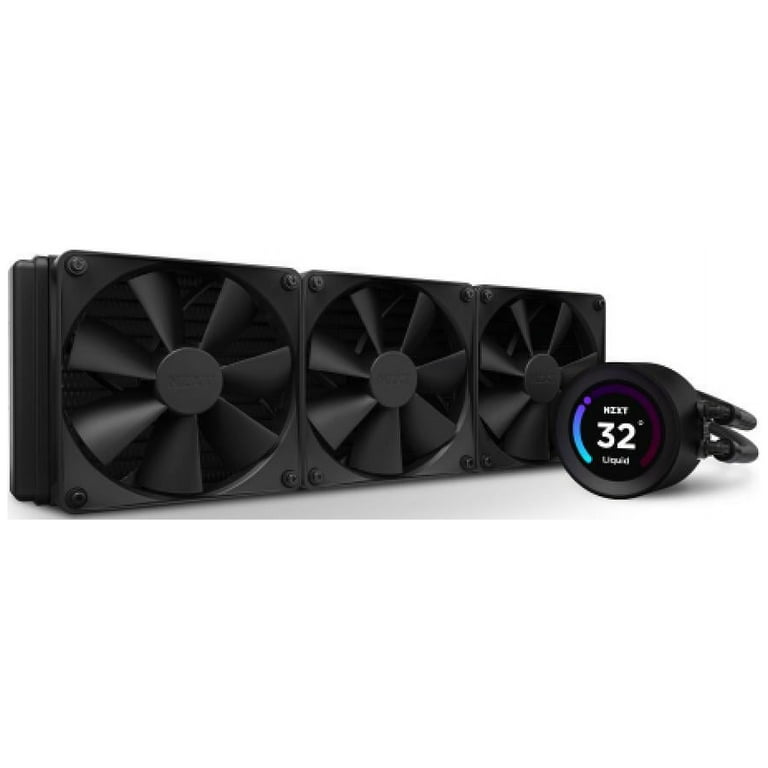 NZXT Kraken Elite 360mm AIO CPU Cooler - LCD Display - 3 x F120P