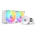thumbnail image 1 of NZXT Kraken Elite RGB 240mm - RL-KR24E-W1 - RGB AIO CPU Liquid Cooler - Customizable LCD Display - 2 x F120RGB Core Fans Radiator Fans White LGA 1851 / AM5 Compatible, 1 of 6