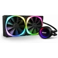 thumbnail image 1 of NZXT Kraken X63 RGB 280mm - RL-KRX63-R1 - AIO RGB CPU Liquid Cooler - Rotating Infinity Mirror Design - Improved Pump - Powered By CAM V4 - RGB Connector - Aer RGB V2 140mm Radiator Fans (2 Included), 1 of 5