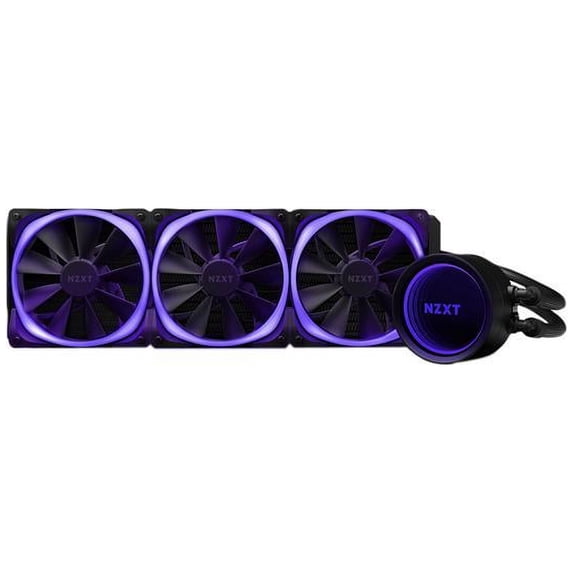 NZXT Kraken X73 RGB 360mm - RL-KRX73-R1 - AIO RGB CPU Liquid Cooler - Rotating Infinity Mirror Design - Powered by CAM V4 - RGB Connector - AER RGB V2 120mm Radiator Fans LGA 1700 Compatible