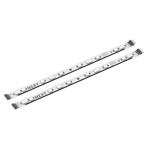 NZXT LED Strips Accessory - Two 200mm RGB LED Lighting Strips - Magnetic & Double-Sided Tape